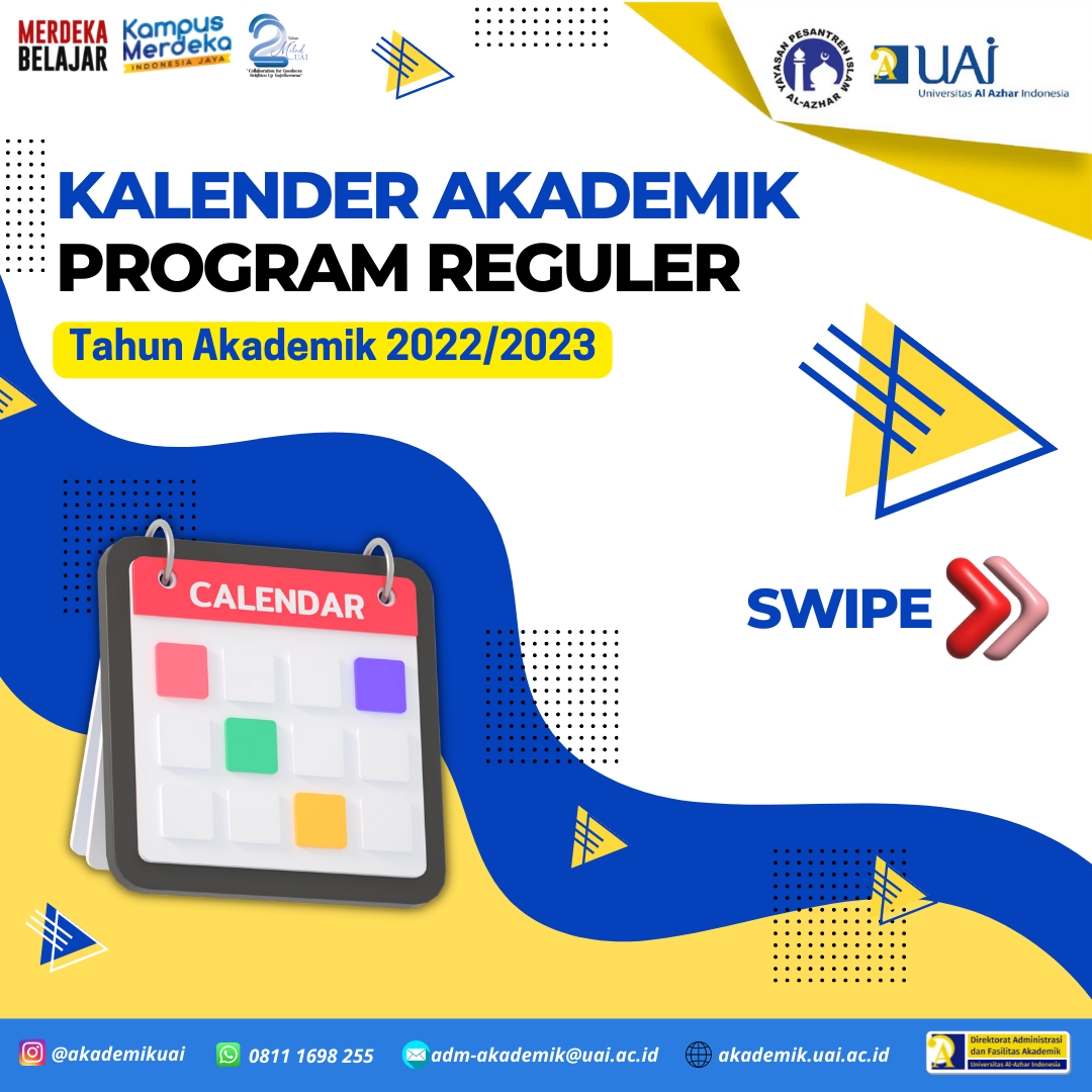 Kalender Akademik Program Reguler Tahun Akademik 2022/2023